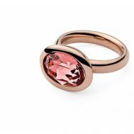 Кольцо , кристаллы Swarovski, размер 18, розовый Qudo