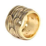 Кольцо , бижутерный сплав, золотой Ori-Tao