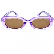 Солнцезащитные очки , узкие, оправа: пластик, с защитой от УФ, для женщин, фиолетовый Smakhtin'S eyewear & accessories