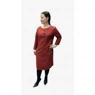 Платье размер 50, бордовый, красный Lvica Shop