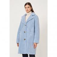 Пальто  , демисезон/зима, силуэт прямой, удлиненное, размер XS, голубой Baon