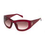 Солнцезащитные очки  802-9PC, прямоугольные, оправа: пластик, для женщин, красный Blumarine