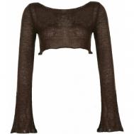 Пуловер, размер M, коричневый ShapkaSorok7
