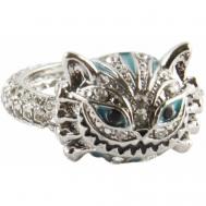 Кольцо, размер 19, голубой, серебряный Antik Hobby