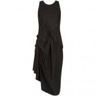 Платье , хлопок, вечернее, размер 42, черный Isabel Benenato