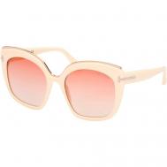 Солнцезащитные очки , бабочка, оправа: пластик, градиентные, для женщин, серый Tom Ford