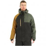 Куртка , средней длины, силуэт прямой, снегозащитная юбка, карман для ски-пасса, воздухопроницаемая, размер S, мультиколор 686
