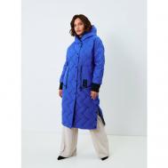 Пальто  , размер 50, синий NELIY VINCERE