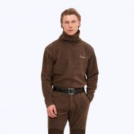 Свитер , длинный рукав, силуэт полуприлегающий, удлиненный, размер XL, коричневый Canadian Camper