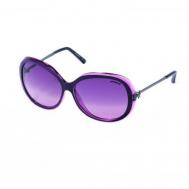 Солнцезащитные очки , бабочка, оправа: металл, градиентные, поляризационные, с защитой от УФ, устойчивые к появлению царапин, для женщин, фиолетовый Polaroid
