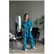 Пижама , размер S, синий Pijama story