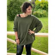 Пуловер , размер L-XL, хаки, зеленый BelkinStuff
