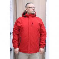 Куртка , размер 66, красный Три Богатря