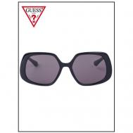 Солнцезащитные очки , квадратные, с защитой от УФ, для женщин, черный Guess