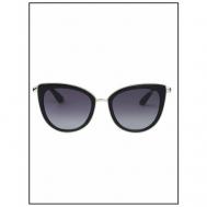 Солнцезащитные очки , бабочка, оправа: металл, градиентные, с защитой от УФ, для женщин, черный Guess