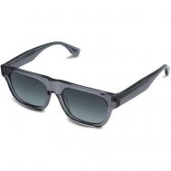 Солнцезащитные очки , прямоугольные, оправа: пластик, градиентные, черный EIGENGRAU