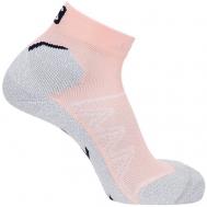 Носки , размер XL, розовый, серый SALOMON
