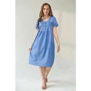 Платье , размер 48, голубой Оптима Трикотаж