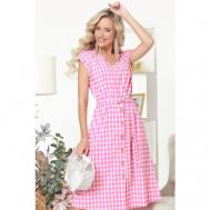 Платье , повседневное, размер 56, розовый DSTrend
