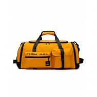 Сумка спортивная сумка-рюкзак  444-желтая, оранжевая, 65 л, 35х30х63 см, ручная кладь, оранжевый, желтый Нет бренда