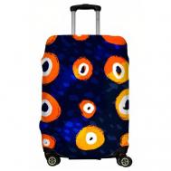 Чехол для чемодана , размер L, оранжевый, фиолетовый LeJoy