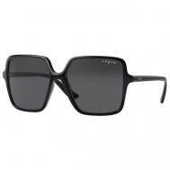 Солнцезащитные очки , квадратные, оправа: пластик, с защитой от УФ, для женщин, черный Luxottica