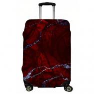 Чехол для чемодана , размер S, серый, красный LeJoy