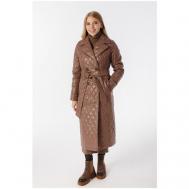 Пальто  демисезонное, размер 46, коричневый 365 clothes