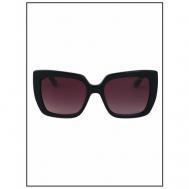 Солнцезащитные очки , квадратные, с защитой от УФ, градиентные, для женщин, черный Guess