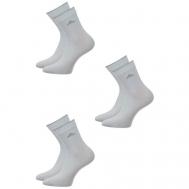 Мужские носки , 3 пары, укороченные, износостойкие, размер 31, серый Ростекс