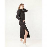 Платье-футляр , повседневное, прилегающее, размер 46, черный intimatex