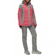 Комплект с брюками  для сноубординга, зимний, силуэт полуприлегающий, утепленный, водонепроницаемый, размер 44, розовый Без бренда