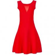 Платье , миди, размер 44, красный SUNCOO