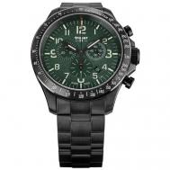 Наручные часы  P67 professional Швейцарские TR_109464 с хронографом, черный, зеленый Traser