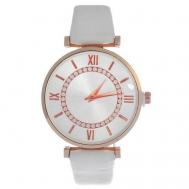 Наручные часы Часы наручные женские "Мелла", d-3 см, белый ремешок, белый Market-Space