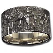 Кольцо , серебро, 925 проба, чернение, размер 19.5 Tutushkin Jeweler
