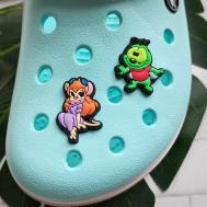 Украшение для обуви, зеленый, фиолетовый Fun_Jibz