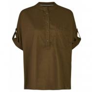 Рубашка  , короткий рукав, размер 36, зеленый Camel Active