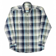 Рубашка , размер 6XL (ворот 50), белый, синий WESTEXAS
