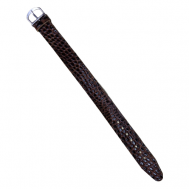 Ремешок фактура тиснение, диаметр шпильки 1.6 мм., размер 20мм, бежевый, коричневый Salon chasov 33