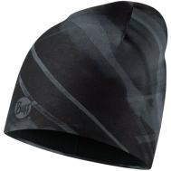 Шапка  Microfiber & Polar Hat Raft, размер one size, черный, серый BUFF