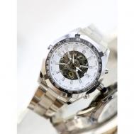 Наручные часы  Часы наручные механические с автоподзаводом, подарок мужчине, классические скелетоны, серебряный, бежевый accord denton