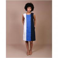 Платье , размер 44, белый, синий J-Splash