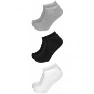 Носки , 3 пары, размер 38-40, серый, черный, белый TUOSITE