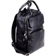 Рюкзак  STN-816-Black, фактура гладкая, черный BRUONO