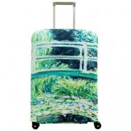 Чехол для чемодана , текстиль, полиэстер, размер M/L, зеленый ROUTEMARK