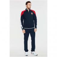 Костюм , олимпийка и брюки, силуэт прямой, карманы, размер 50, синий Addic