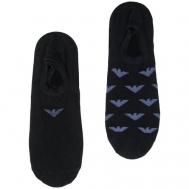 Мужские носки , 2 пары, размер 27, черный Emporio Armani