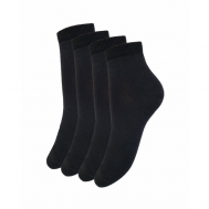 Женские носки  средние, вязаные, размер 25 (38-40), черный ЛЧПФ