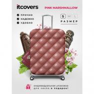 Чехол для чемодана , 40 л, размер S, розовый itcovers